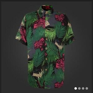 Marvel Deadpool Tropical Aloha Shirt Men S, M